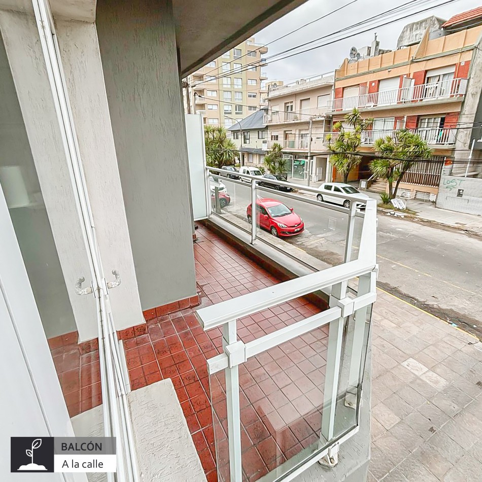 SEMIPISO DE 2 AMBIENTES A LA CALLE CON COCHERA EN LA PERLA, EN VENTA. MAR DEL PLATA