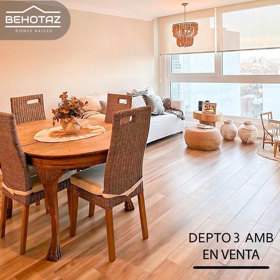 DEPARTAMENTO DE 3 AMBIENTES CON COCHERA Y BALCO A LA CALLE EN CHAUVIN. EN VENTA. MAR DEL PLATA