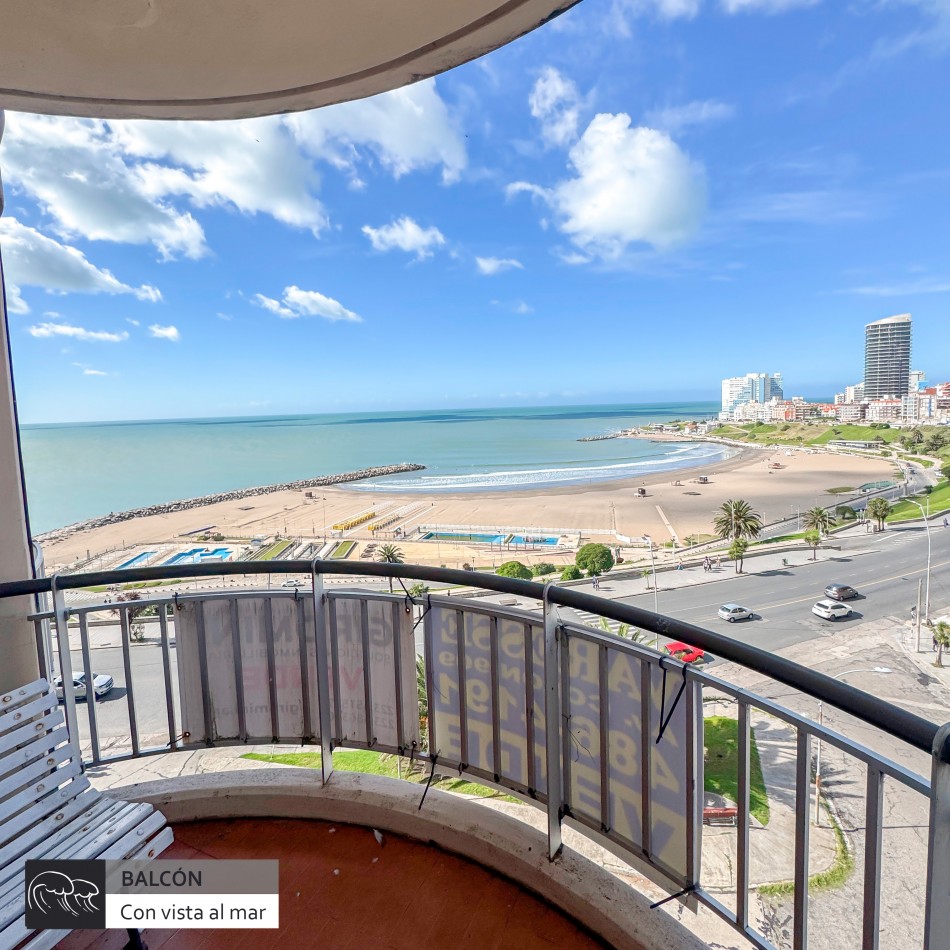 DEPARTAMENTO DE CUATRO AMBIENTES CON VISTA PLENA AL MAR EN ZONA VARESE MAR DEL PLATA