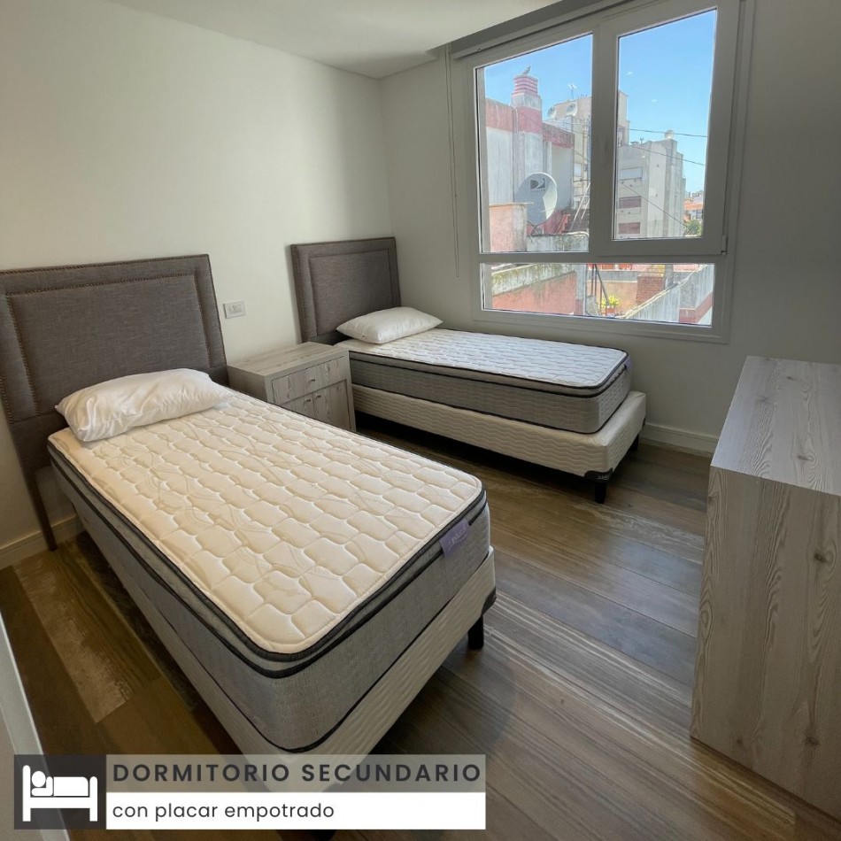 SEMIPISO DE TRES AMBIENTES CON COCHERA ZONA GUEMES MAR DEL PLATA
