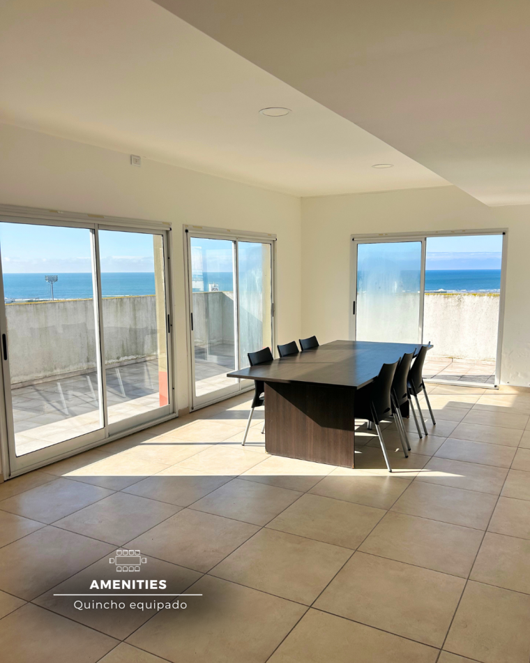 DEPARTAMENTO DE UN AMBIENTE Y MEDIO CON BALCON A UNA CUADRA DEL MAR. PUNTA MOGOTES