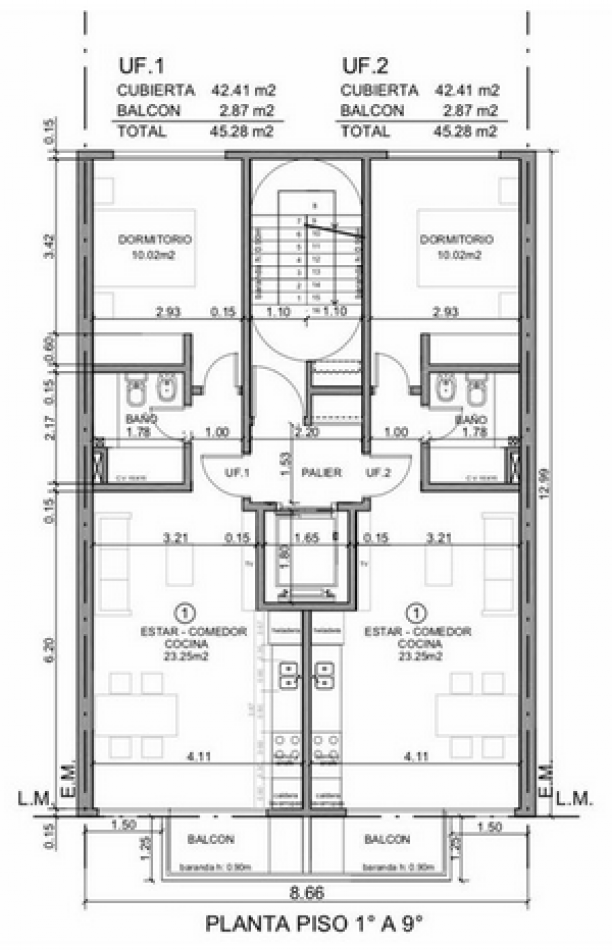 TORRE REDBRICKS - DEPARTAMENTOS EN SEMIPISO 2 AMBIENTES A ESTRENAR. MAR DEL PLATA
