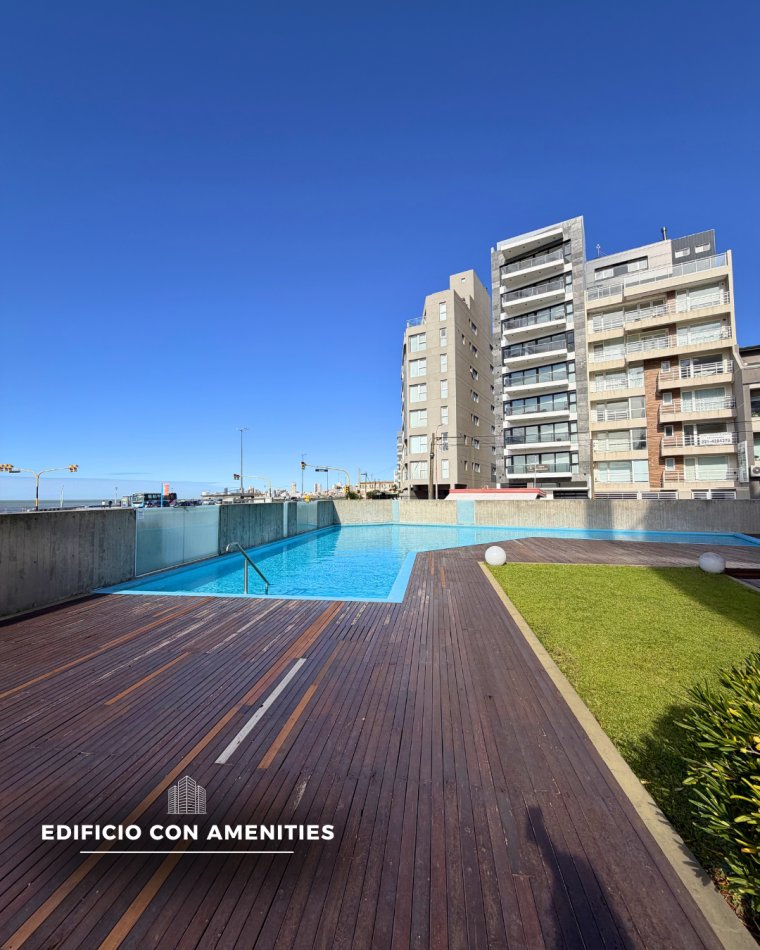 DEPARTAMENTO TRES AMBIENTES CON BALCON ATERRAZADO PARRILLA Y VISTA PLENA AL MAR 