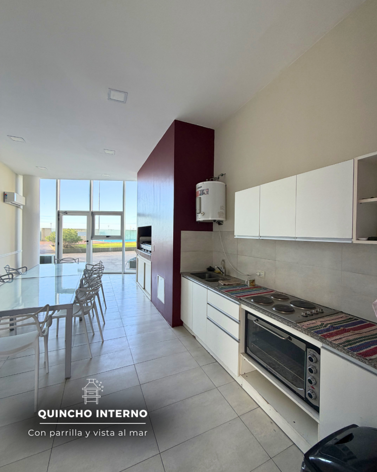 DEPARTAMENTO 3 AMBIENTES EN ALQUILER 24 MESES. VISTA PLENA AL MAR BALCON TERRAZA CON PARRILLA