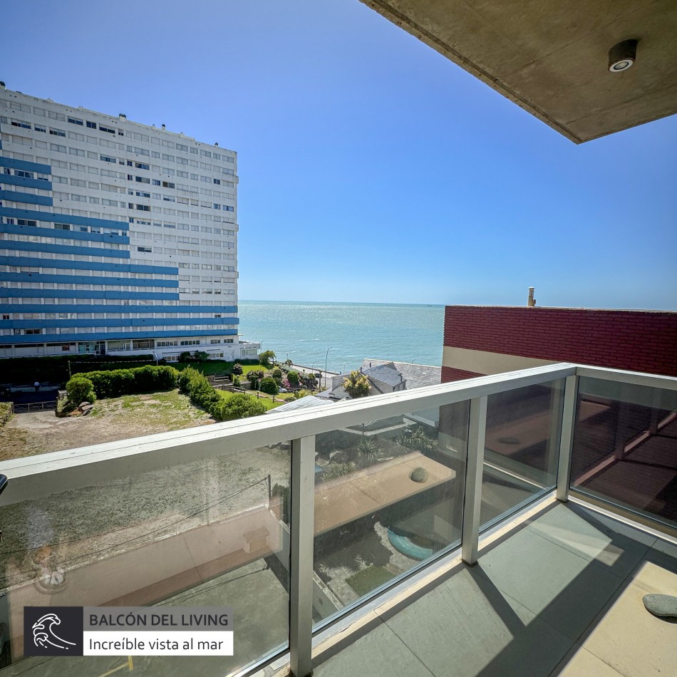 ALQUILER 24 MESES | SEMIPISO DE TRES AMBIENTES VISTA AL MAR - PLAYA CHICA