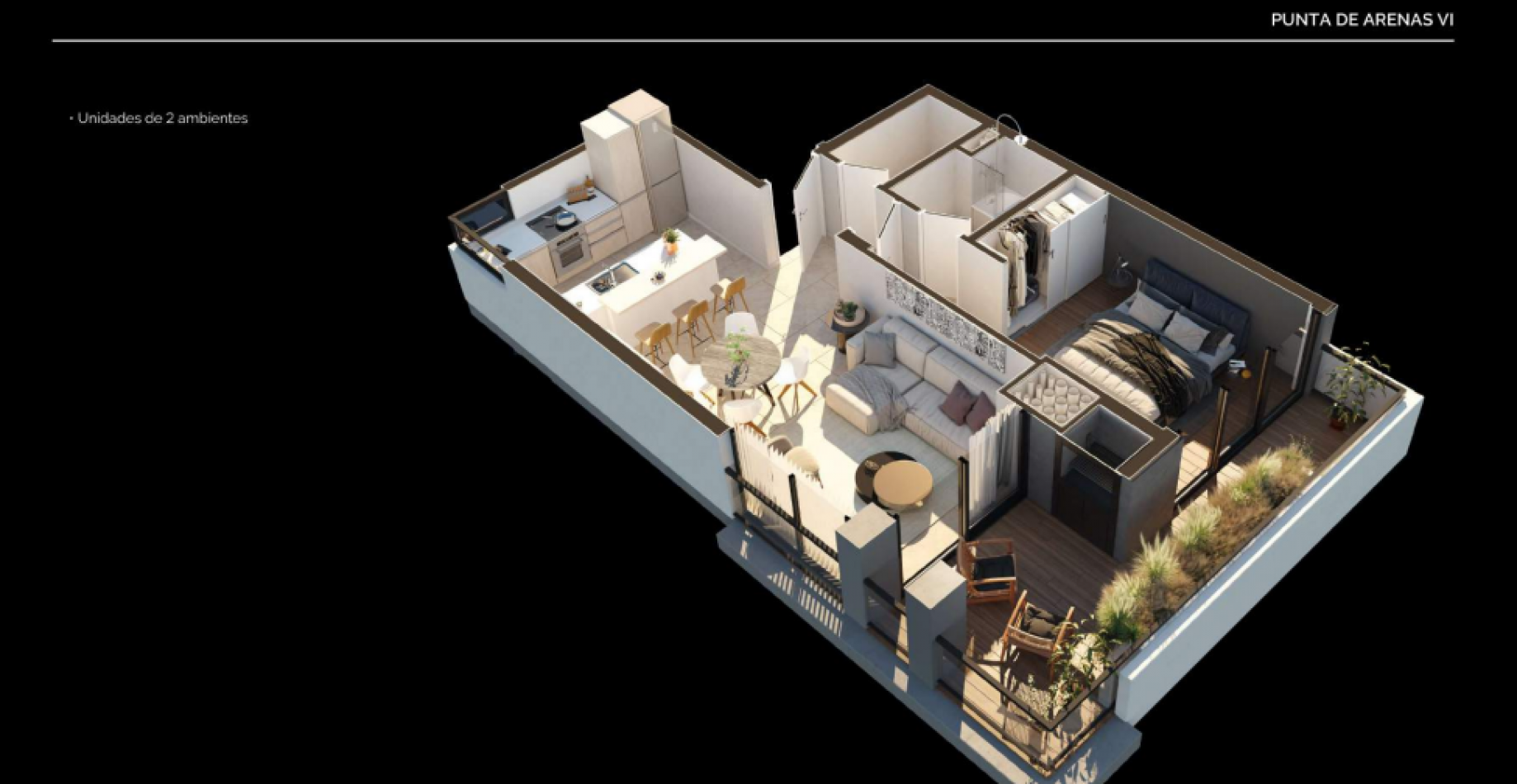 PUNTA DE ARENAS VI ART - VENTA DEPARTAMENTOS EN POZO 2 Y 3 AMBIENTES - CHAUVIN. MAR DEL PLATA