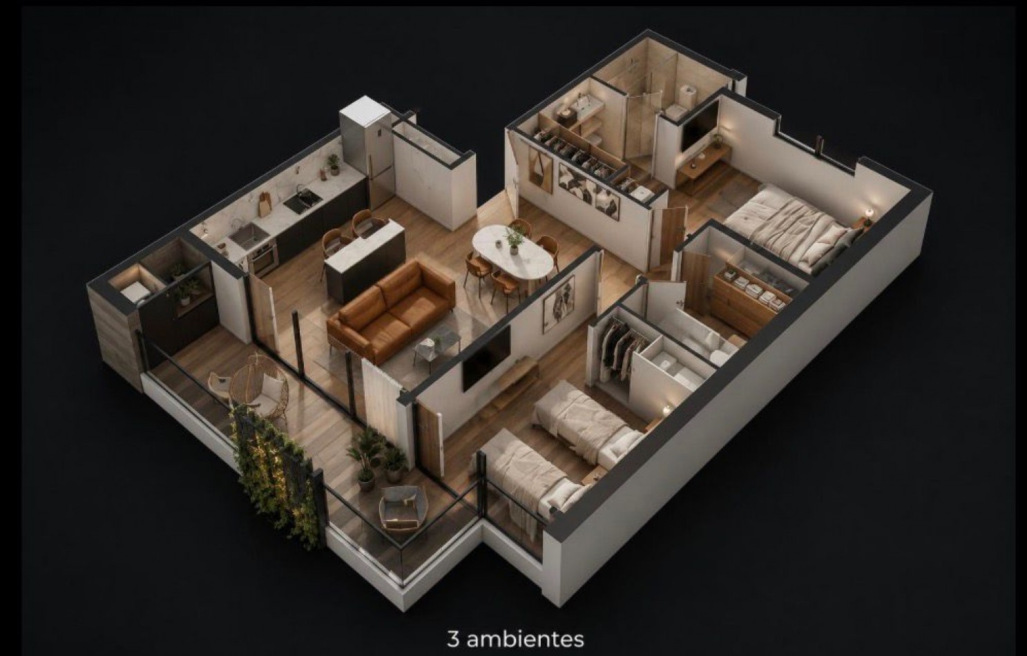 PUNTA DE ARENAS XII - URGENCIA DE VENTA 3 AMBIENTES CON COCHERA EN CONSTRUCCION. MAR DEL PLATA