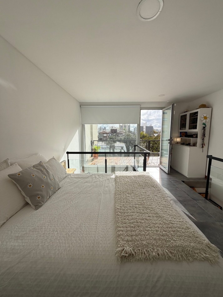 DEPARTAMENTO DOS AMBIENTES EN LOFT CON DOBLE BALCON TERRAZA. CHAUVIN 