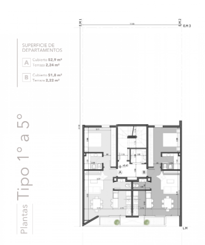 EDIFICIO BONJO 13 - VENTA 2 AMBIENTES DE CATEGORIA - ENTREGA 2027