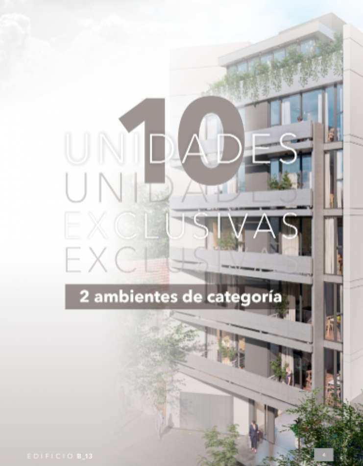 EDIFICIO BONJO 13 - VENTA 2 AMBIENTES DE CATEGORIA - ENTREGA 2027
