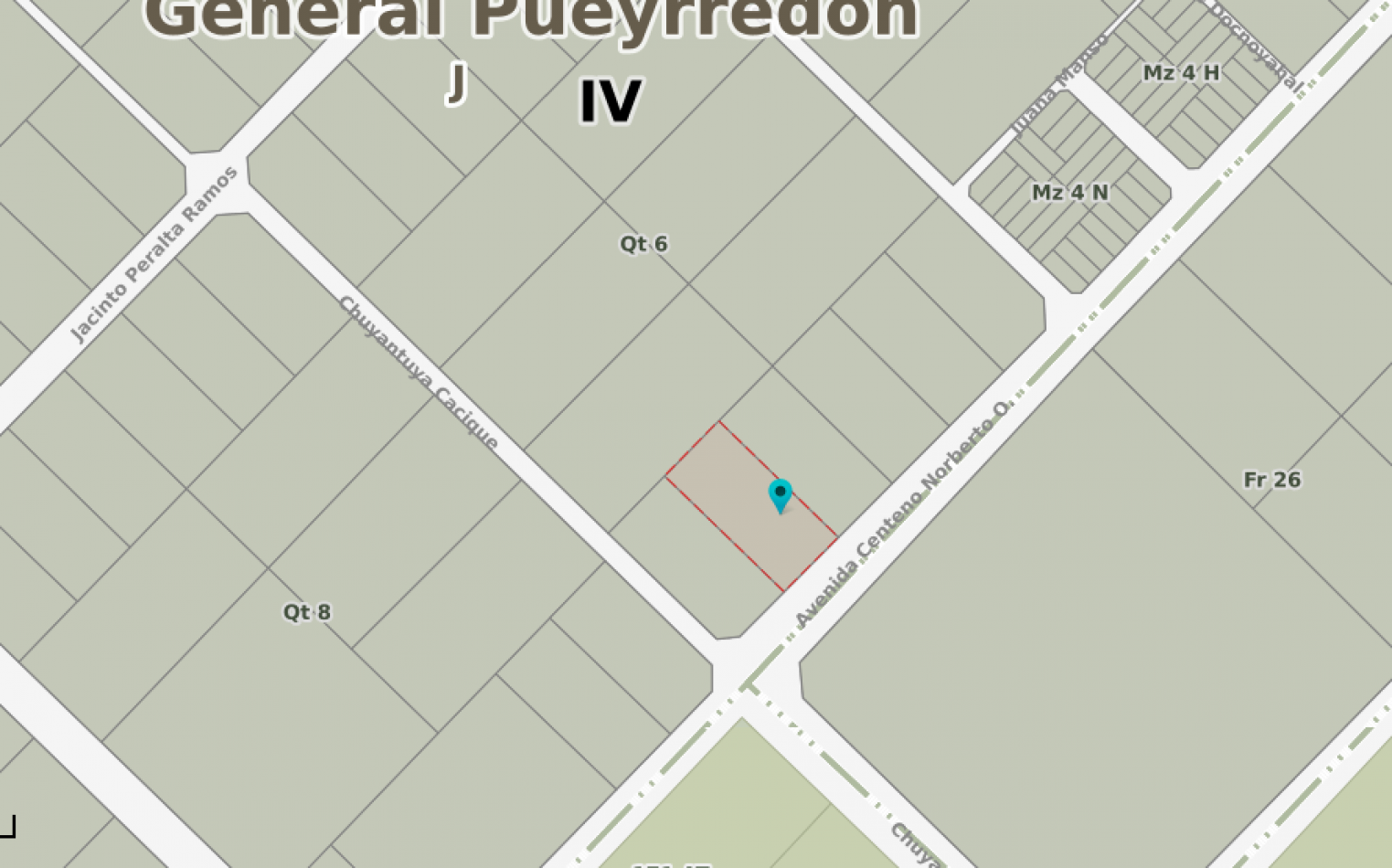 LOTES EN VENTA SOBRE AV. DEL CENTENO - LAS CANTERAS 