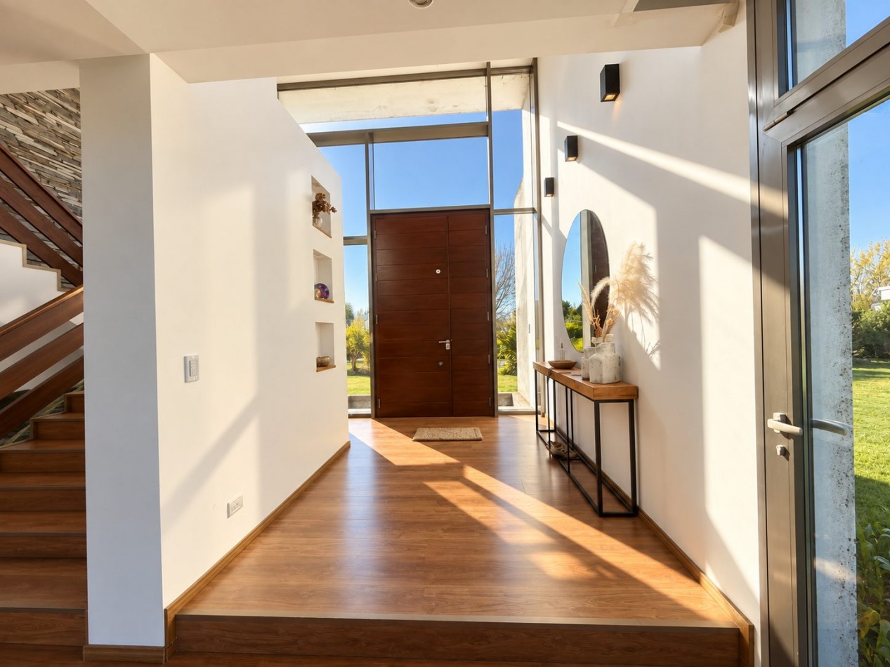 OPORTUNIDAD EN BARRIO PRIVADO RUMENCO - MODERNA CASA SOBRE DOS LOTES 