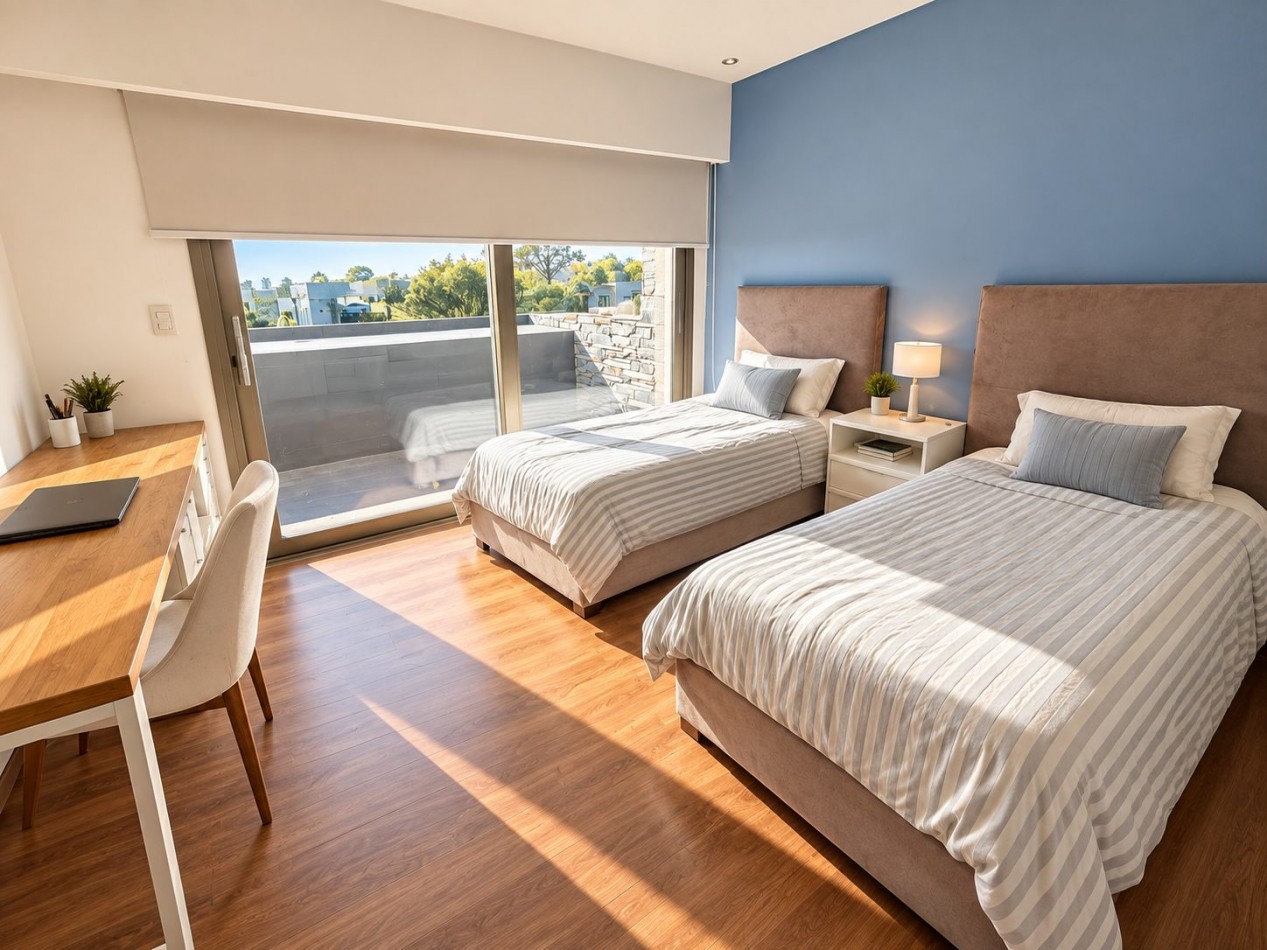 OPORTUNIDAD EN BARRIO PRIVADO RUMENCO - MODERNA CASA SOBRE DOS LOTES 