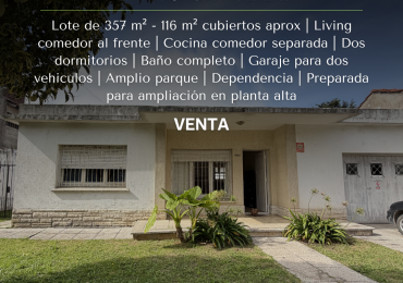 CASA TRES AMBIENTES CON DEPENDENCIA - - APTA A CREDITO - GRAN POTENCIAL DE AMPLIACION - CAISAMAR - MAR DEL PLATA 