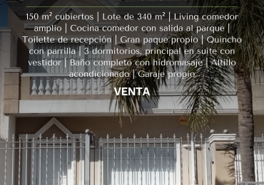 DUPLEX CUATRO AMBIENTES CON QUINCHO Y PARQUE A METROS DEL MAR  - PUNTA MOGOTES